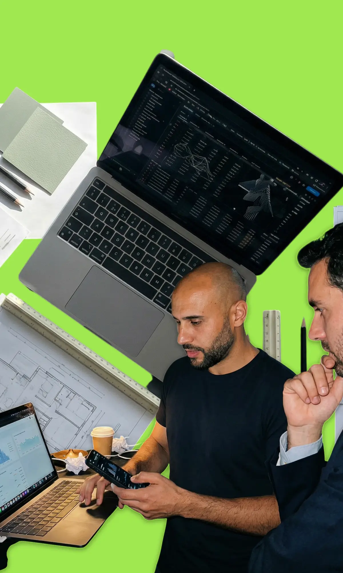 Team executive davanti a una dashboard operativa